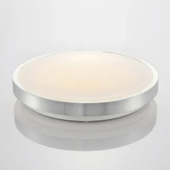 Lindby LED-loftlampe Emelie, Ø 42 cm, aluminiumsfarvet, metal