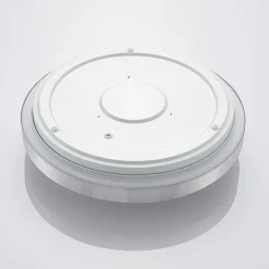 Lindby LED-loftlampe Emelie, Ø 42 cm, aluminiumsfarvet, metal