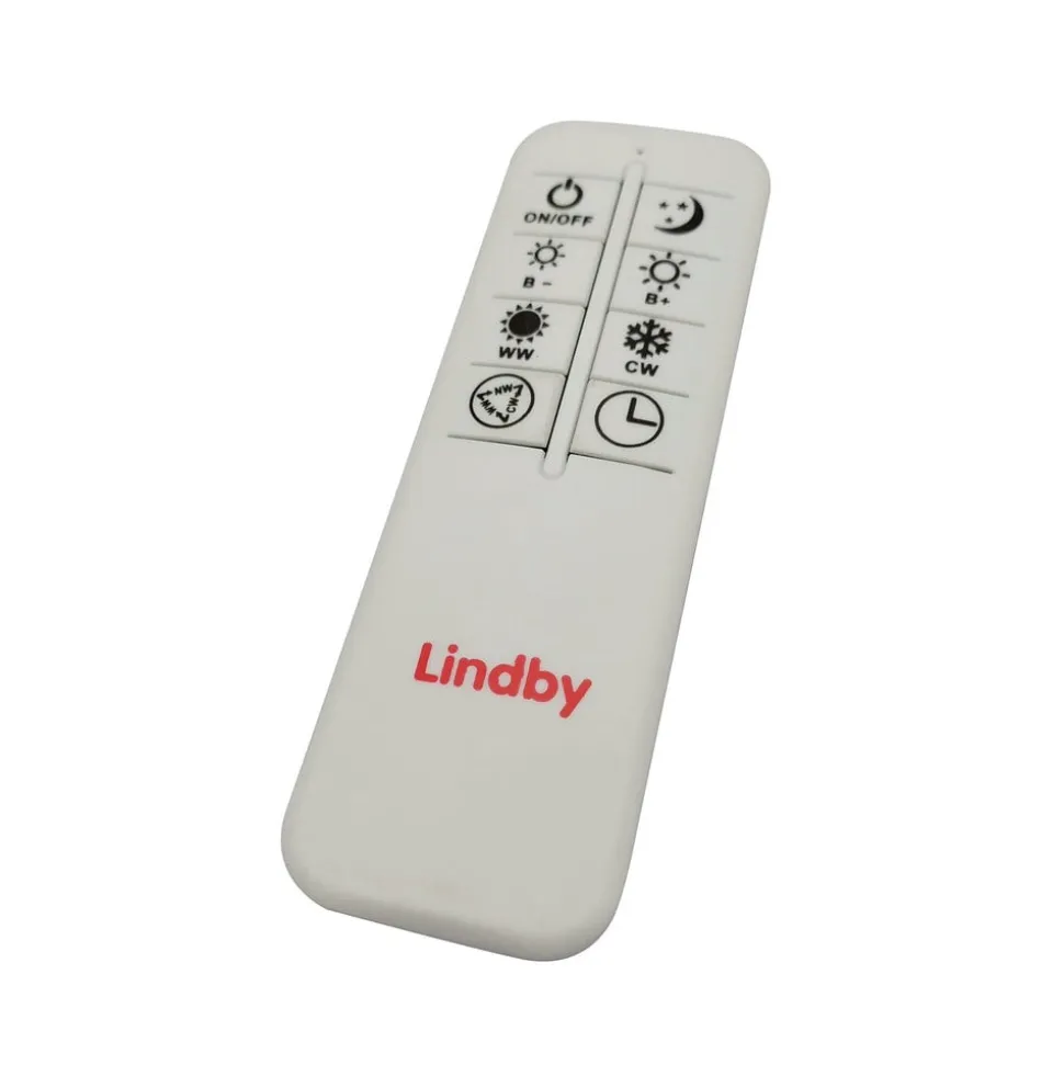 Lindby LED-loftlampe Emisua, sort, CCT, dæmpbar