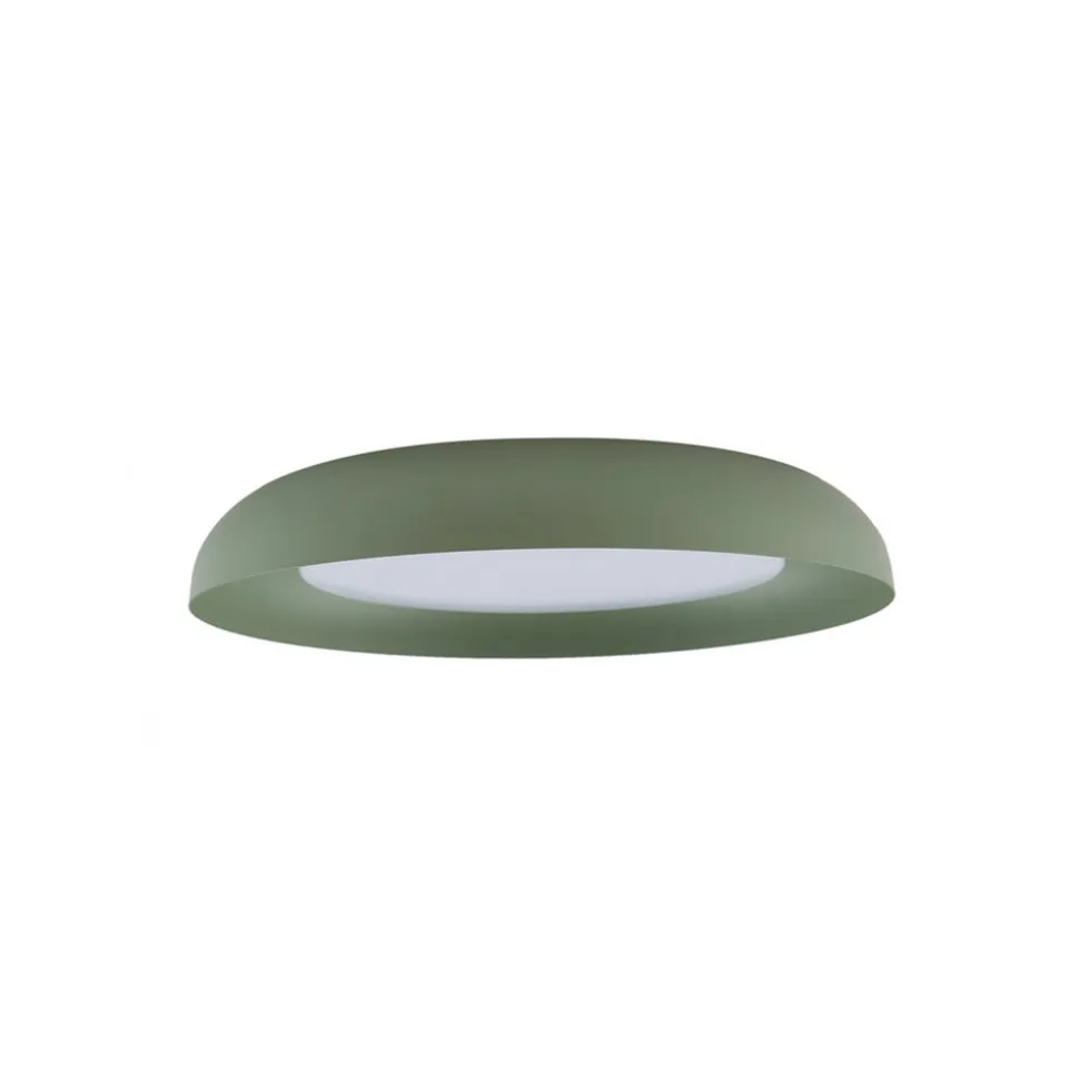 Lindby LED-loftlampe Florie, grøn, metal, Ø 40 cm