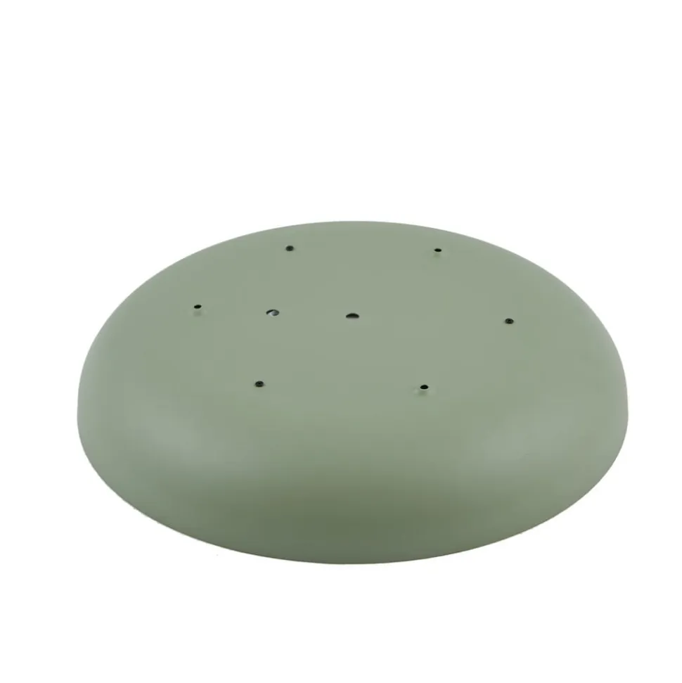 Lindby LED-loftlampe Florie, grøn, metal, Ø 40 cm
