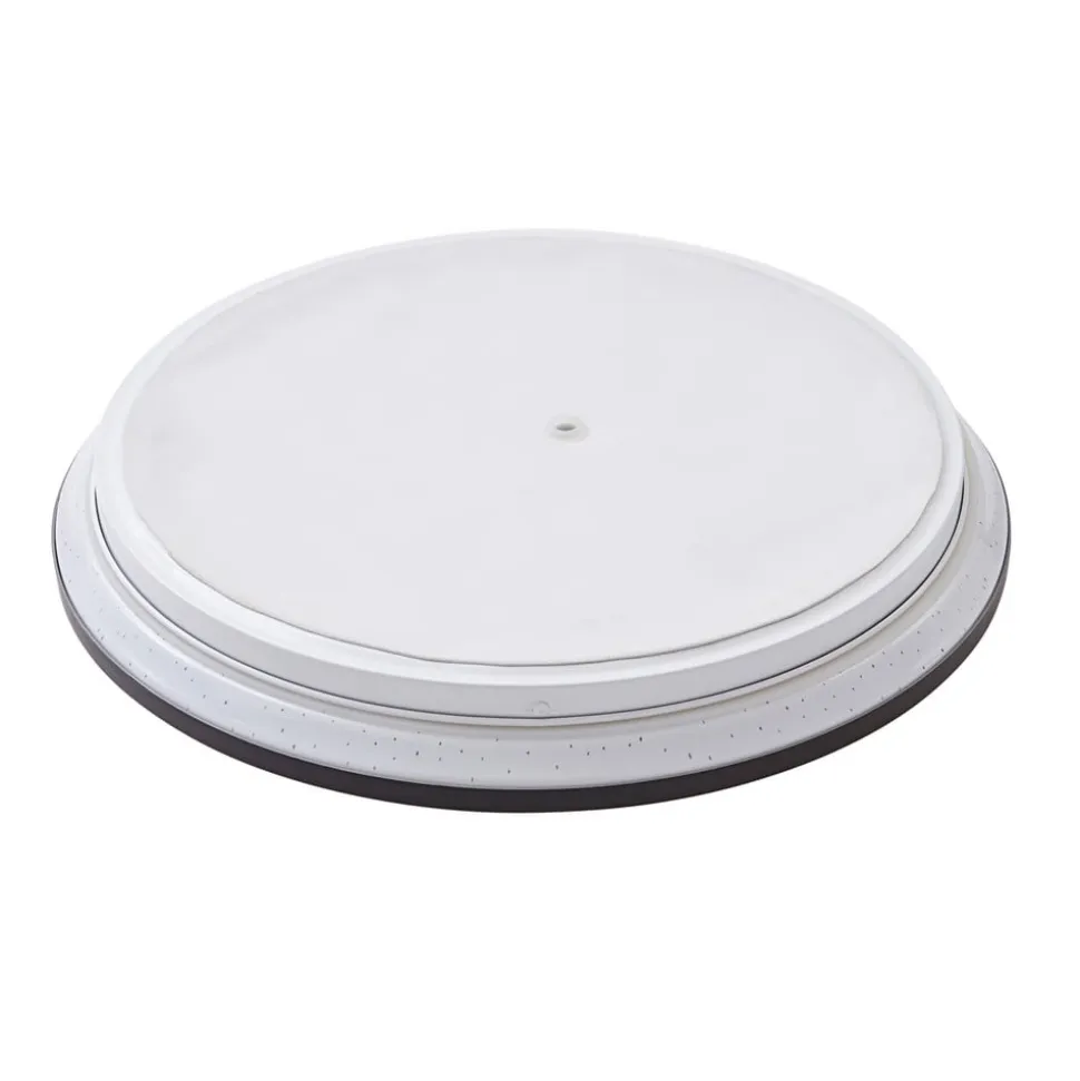 Lindby LED-loftlampe Glane, Ø 38 cm, sort/hvid, IP44