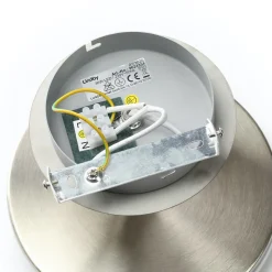 Lindby LED-loftlampe Gunda, hvid, glas, Ø 48 cm, dæmpbar