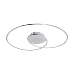 Lindby LED-loftlampe Joline, Ø 74 cm, kromfarvet, metal