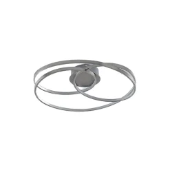 Lindby LED-loftlampe Joline, Ø 60 cm, nikkelfarvet, metal