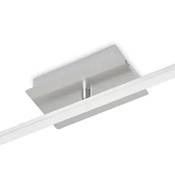 Lindby LED-loftlampe Kerem, 345 cm, nikkelfarvet, metal
