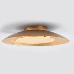 Lindby LED-loftlampe Keti, Ø 35 cm, guld, rund, metal