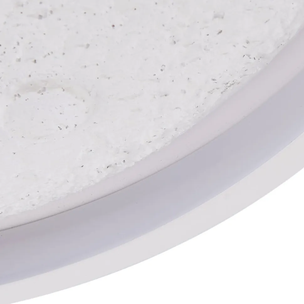Lindby LED-loftlampe Kosmo, 40 cm, hvid, metal, moon