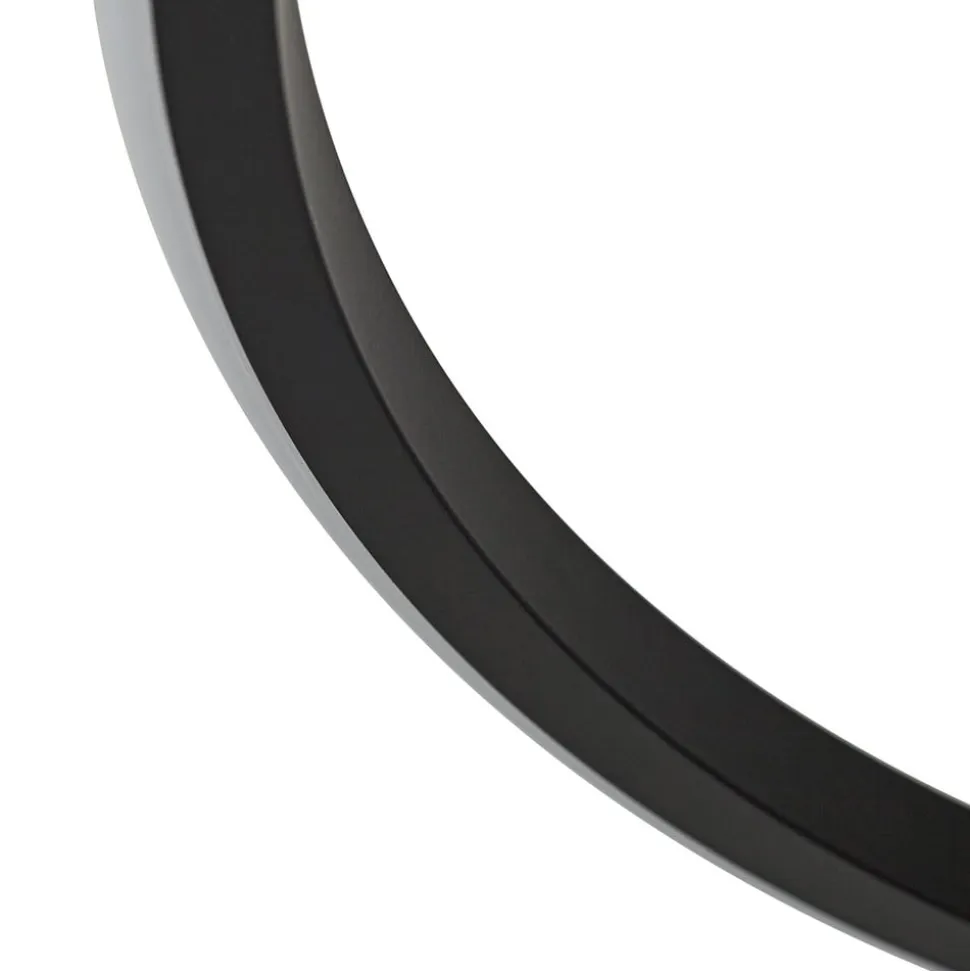 Lindby LED-loftlampe Kyron, sort, aluminium, dæmpbar, Ø45cm