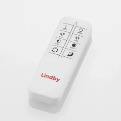 Lindby LED-loftlampe Lanira, Ø 50 cm, træ, fjernbetjening, CCT