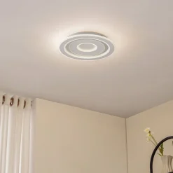Lindby LED-loftlampe Lorvik, Ø 40 cm, hvid, CCT, dæmpbar