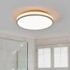 Lindby LED-loftlampe Lyss, Ø 40 cm, kromfarvet, IP44