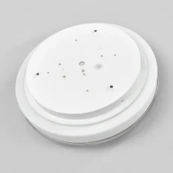 Lindby LED-loftlampe Lyss, Ø 28 cm, kromfarvet, IP44