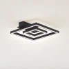 Lindby LED-loftlampe Madamo, sort, 30 cm, 3000K, aluminium