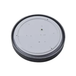 Lindby LED-loftlampe Manala, betongrå, RGB, CCT, fjernbetjening