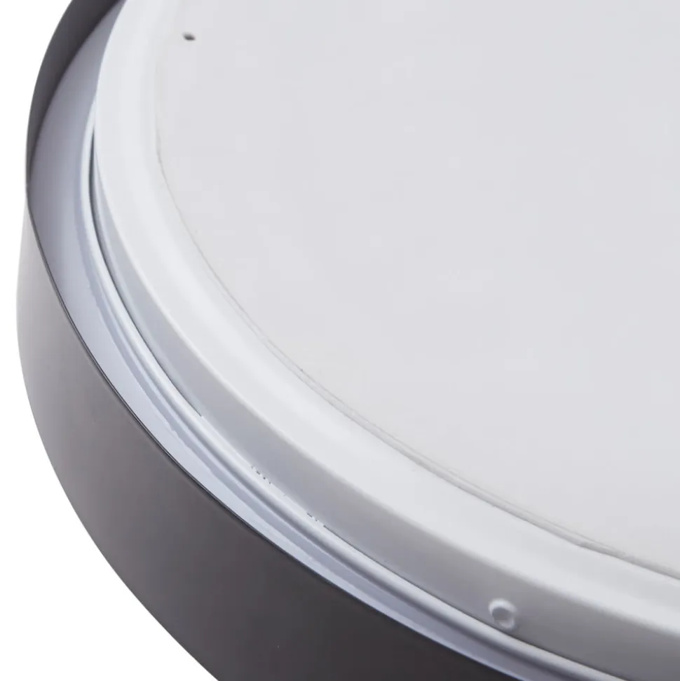 Lindby LED-loftlampe Medon, Ø 38 cm, sort, IP44, metal