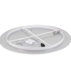 Lindby LED-loftlampe Narima, 4.000 K, Ø 100 cm, sølv