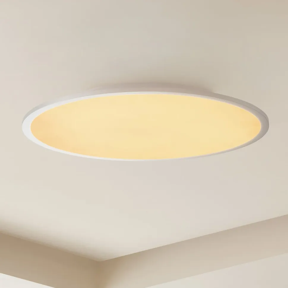 Lindby LED-loftlampe Narima, CCT, Ø 60 cm, sølv