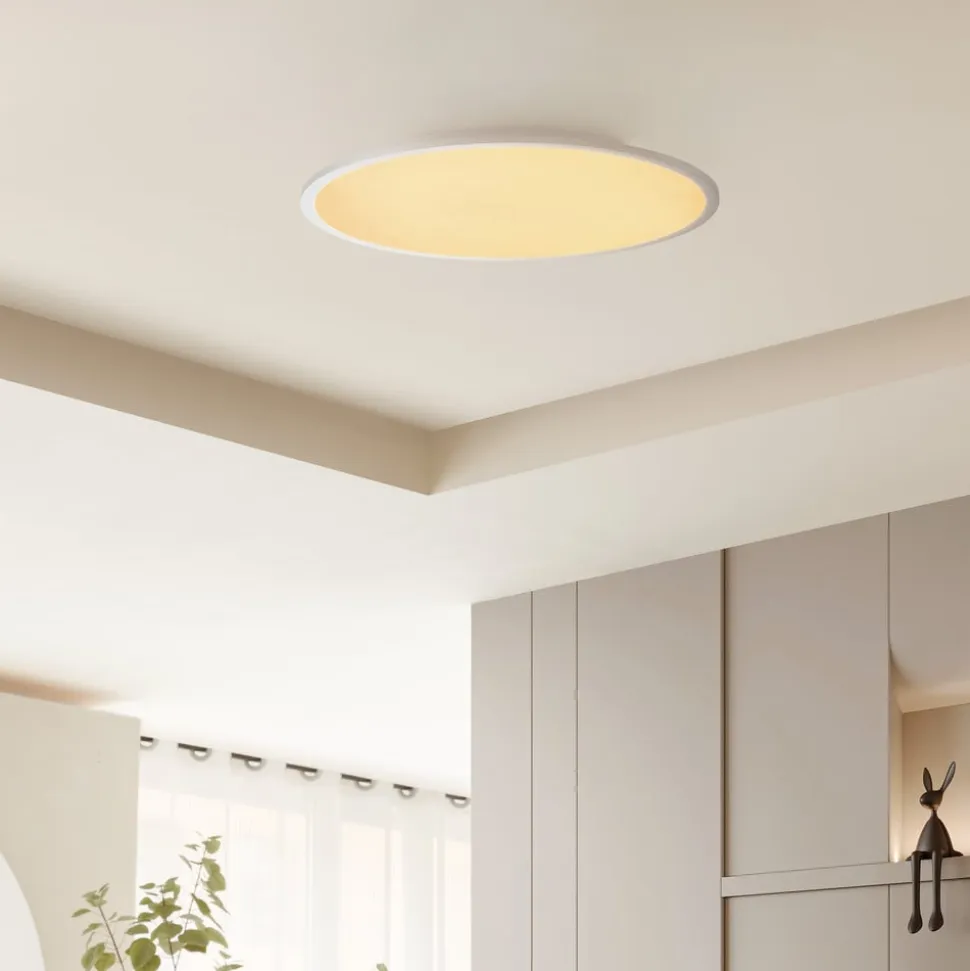 Lindby LED-loftlampe Narima, CCT, Ø 60 cm, sølv