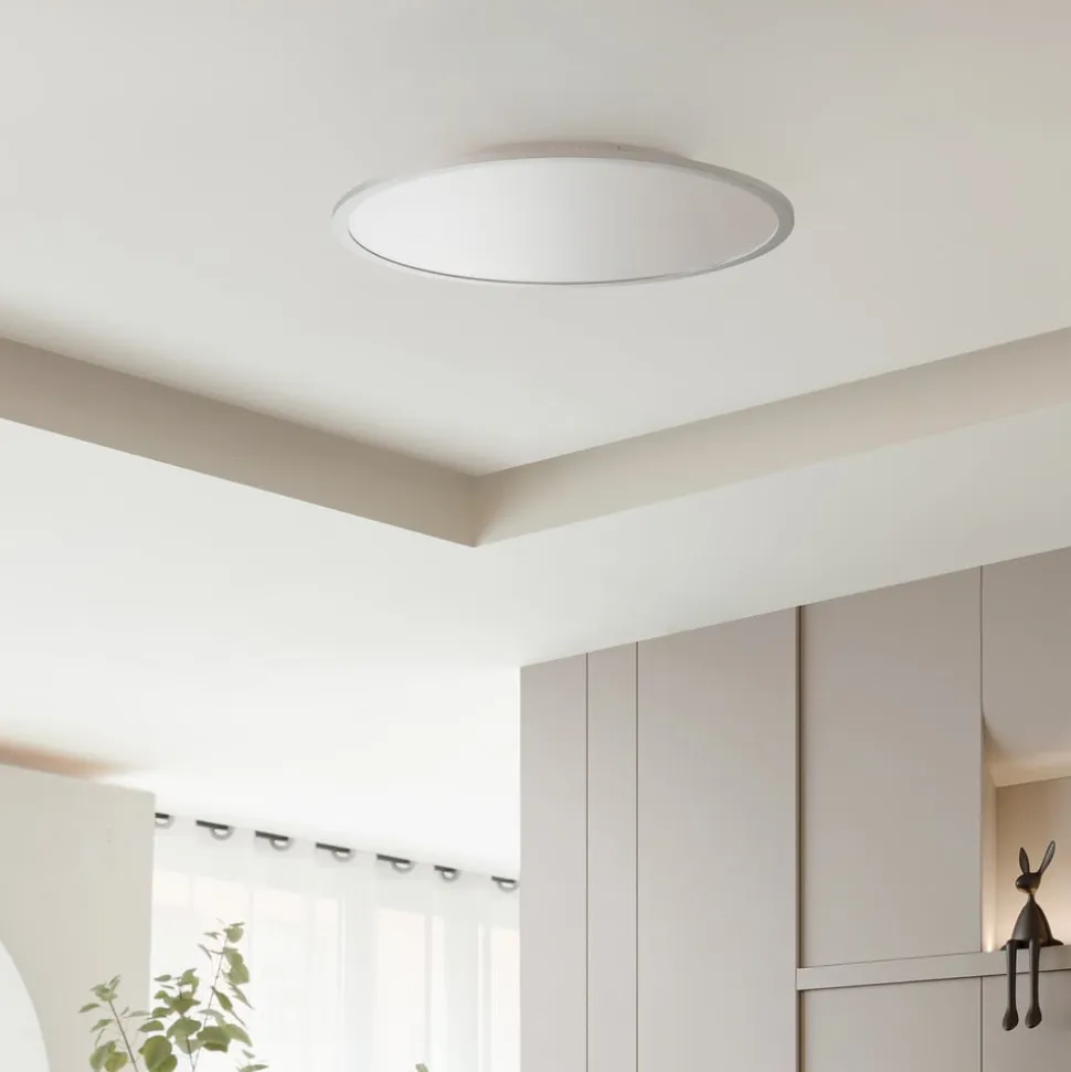 Lindby LED-loftlampe Narima, CCT, Ø 60 cm, sølv