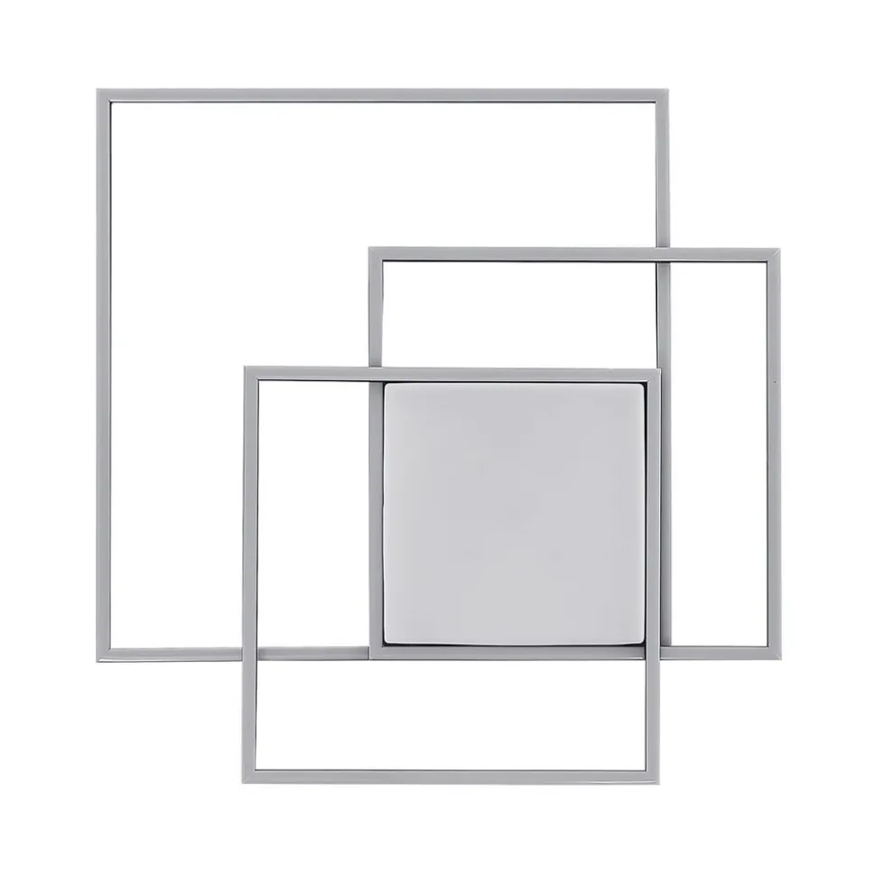 Lindby LED-loftlampe Nelinka, 60 cm, sort, aluminium