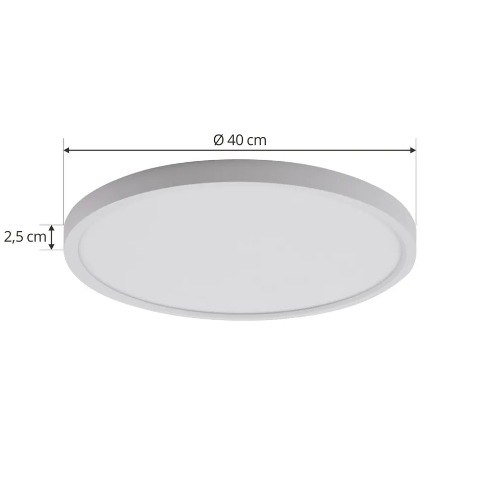 Lindby LED-loftlampe Pravin, Ø 40 cm, CCT, hvid