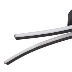 Lindby LED-loftlampe Ravion, 90 cm, sort, 3.000 K