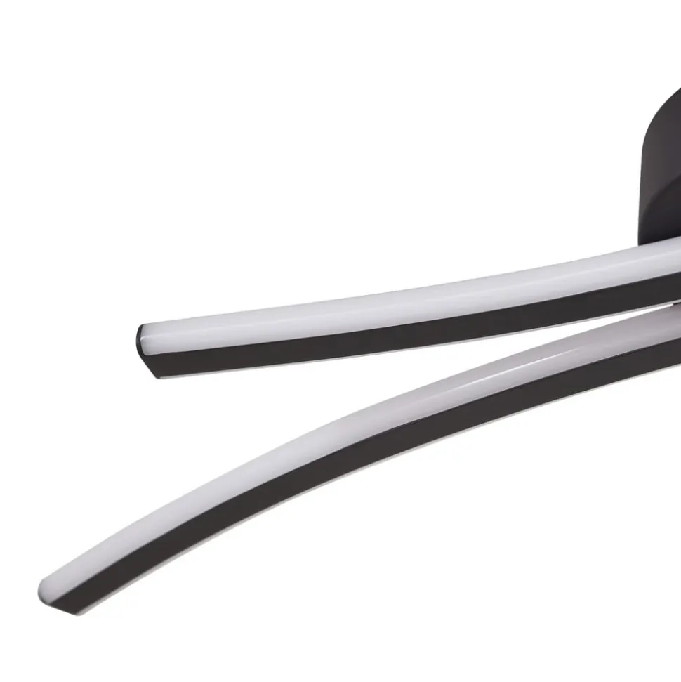 Lindby LED-loftlampe Ravion, 90 cm, sort, 3.000 K