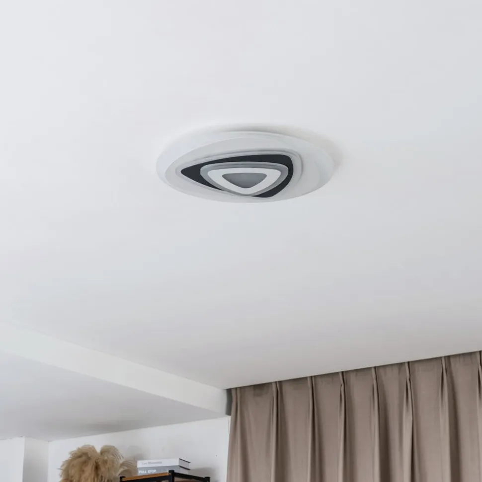 Lindby LED-loftlampe Rebeka, Ø 50 cm, CCT, fjernbetjening