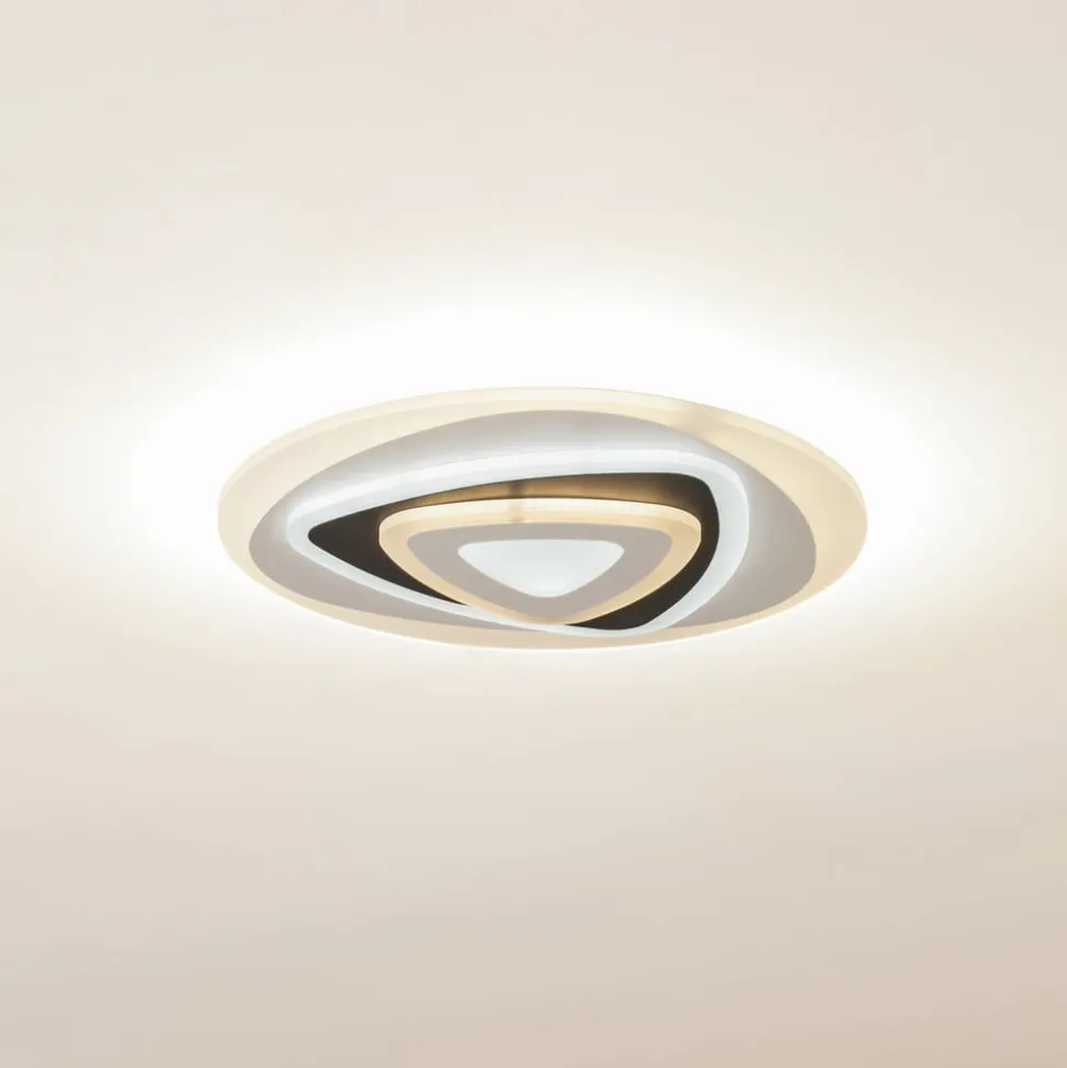 Lindby LED-loftlampe Rebeka, Ø 50 cm, CCT, fjernbetjening