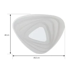 Lindby LED-loftlampe Rebeka, 48x49cm, CCT, fjernbetjening