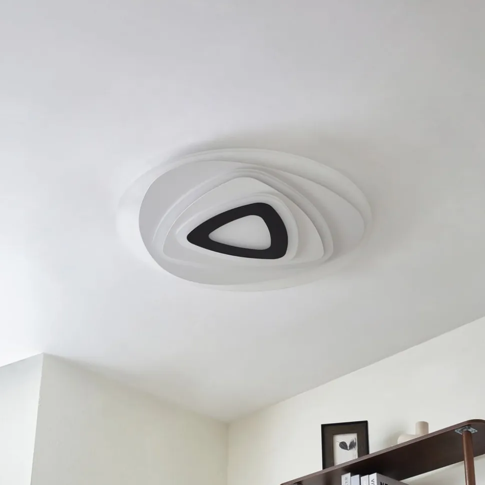 Lindby LED-loftlampe Rebeka, Ø 70 cm, CCT, fjernbetjening
