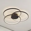 Lindby LED-loftlampe Riley, sort, 3.000 K, dæmpbar