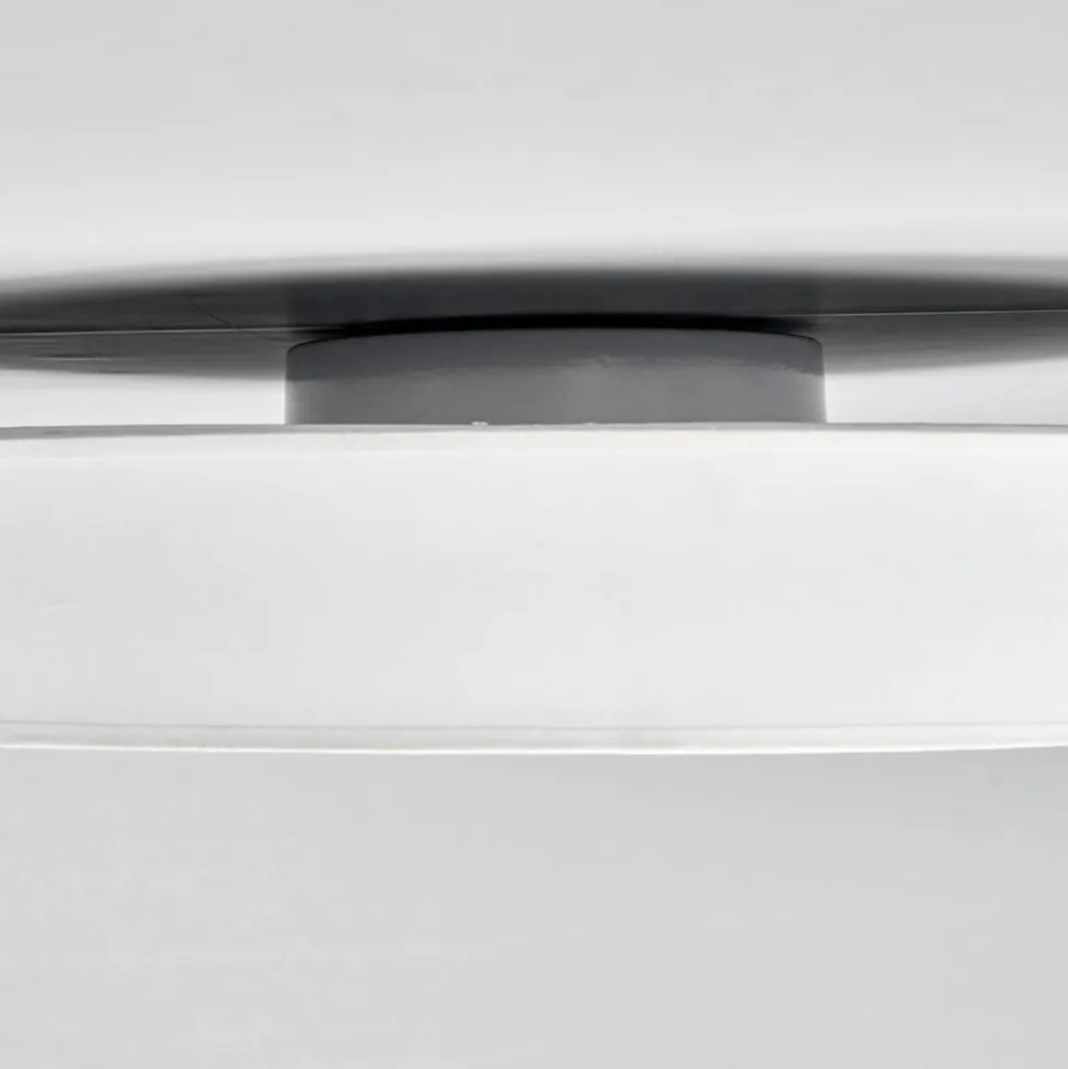 Lindby LED-loftlampe Saira, Ø 50 cm, hvid, tekstil