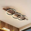 Lindby LED-loftlampe Sentoa, træ, 100 cm lang, 3.000 K