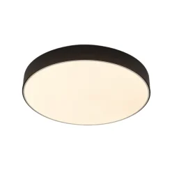 Lindby LED-loftlampe Simera, Ø 50 cm, sort, metal