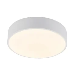 Lindby LED-loftlampe Simera, Ø 30 cm, hvid, metal