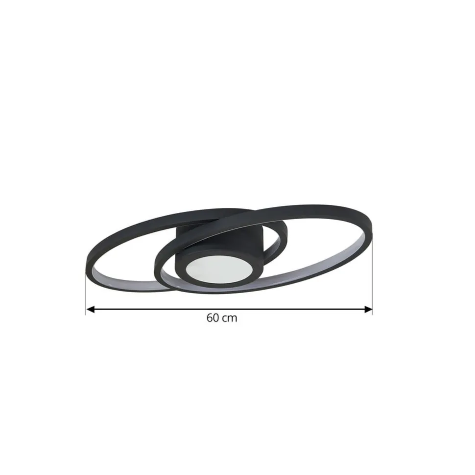 Lindby LED-loftlampe Thalina, 60 cm, dæmpbar, Infinity Tunnel