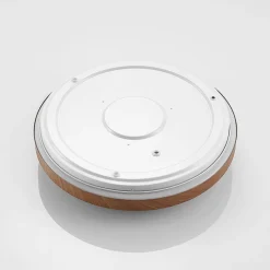 Lindby LED-loftlampe Vaako, Ø 41 cm, metal, trælook