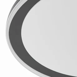 Lindby LED-loftlampe Verdan, sort, metal, dæmpbar, CCT