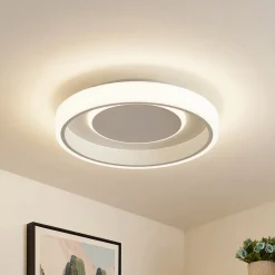 Lindby LED-loftlampe Wikani, hvid, RGB, CCT, dæmpbar