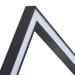 Lindby LED-loftlampe Yulla, 34 cm, sort, sensor
