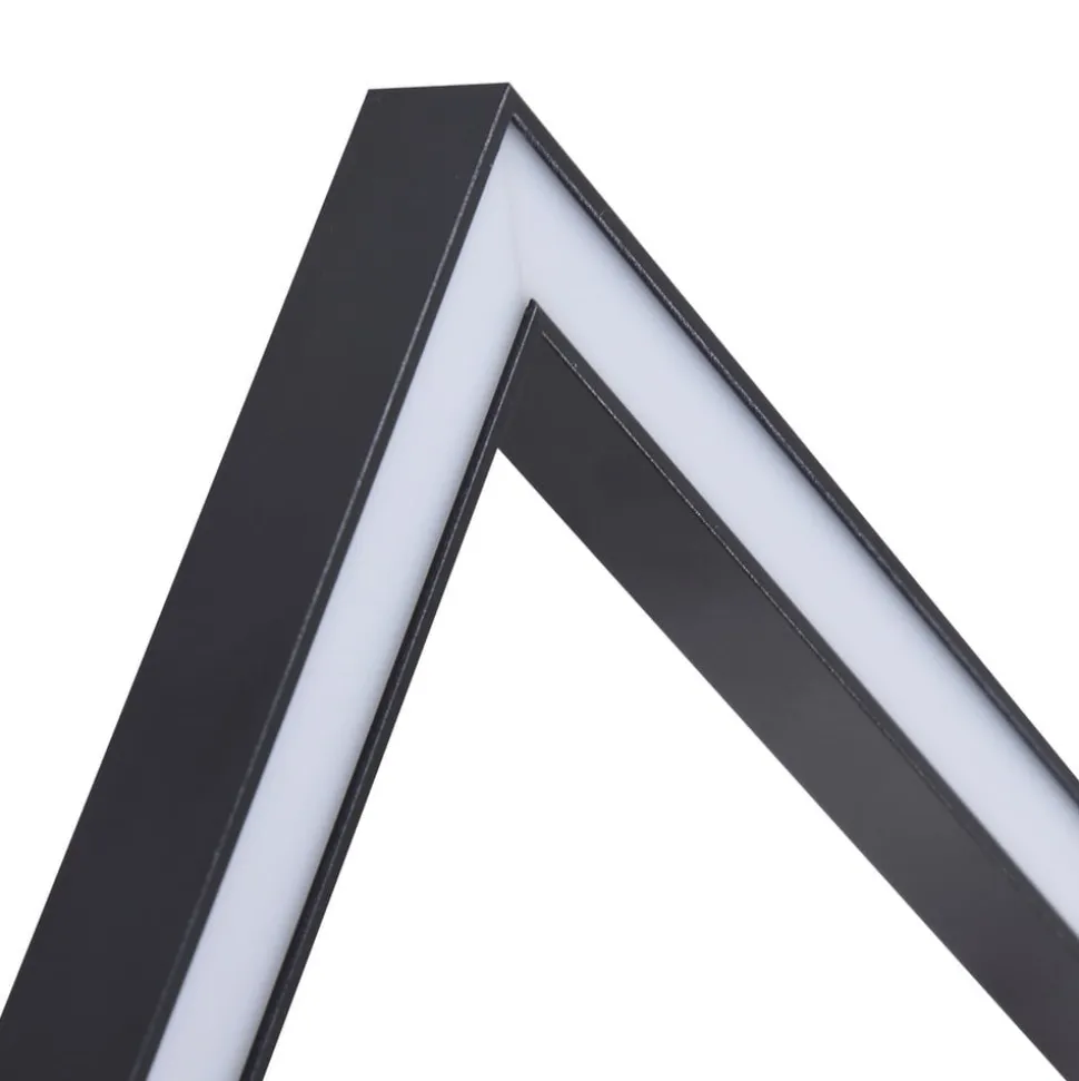 Lindby LED-loftlampe Yulla, 34 cm, sort, sensor