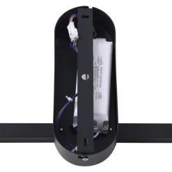 Lindby LED-loftlampe Yulla, 34 cm, sort, sensor