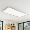 Lindby LED-loftlampe Zento, 120 cm, sølv, 4.000 K