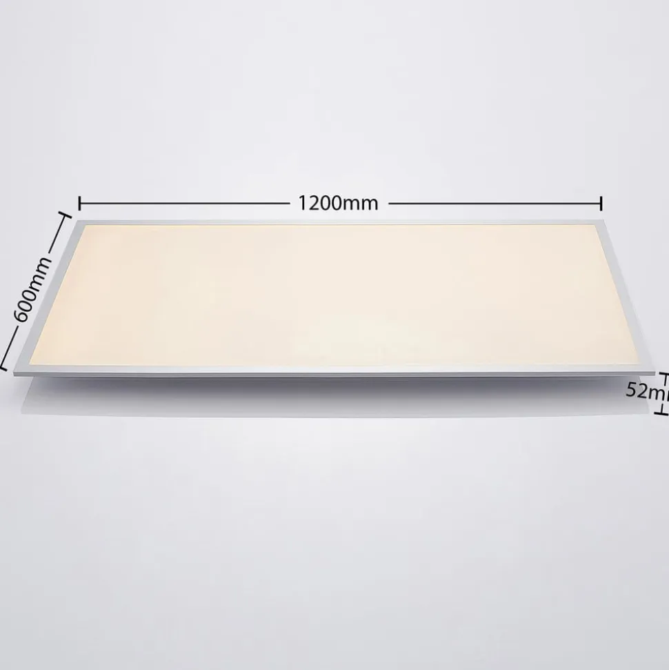 Lindby LED-loftlampe Zento, 120 cm, sølv, 4.000 K