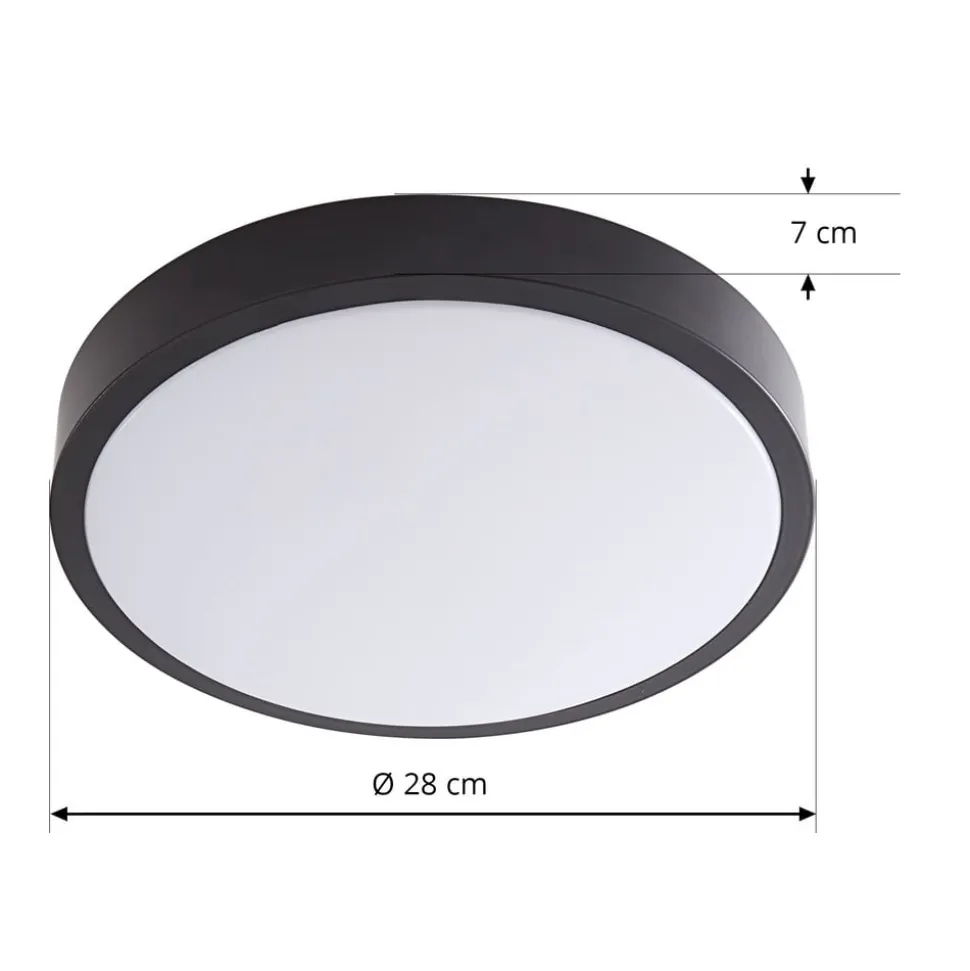 Lindby LED-loftslampe Ashen, 3.000 K. hvid, plast