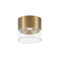 Lindby LED-loftslampe Dalila, guld, Ø 10 cm, aluminium
