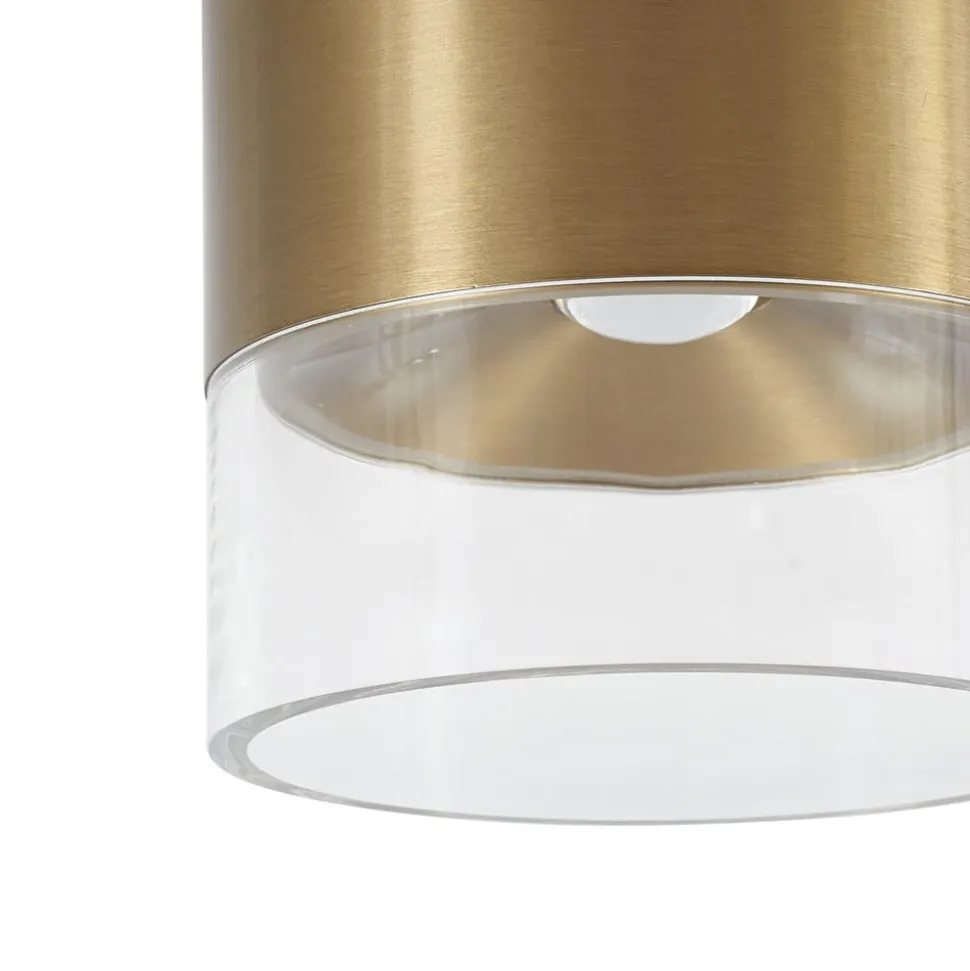 Lindby LED-loftslampe Dalila, guld, Ø 10 cm, aluminium