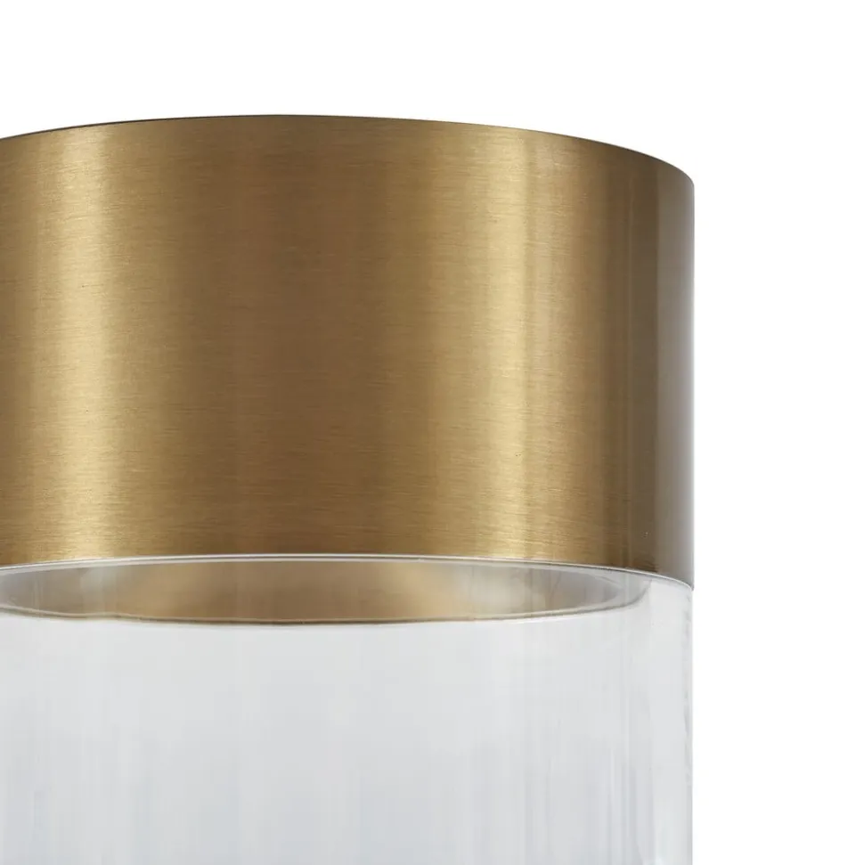 Lindby LED-loftslampe Dalila, guld, Ø 10 cm, aluminium